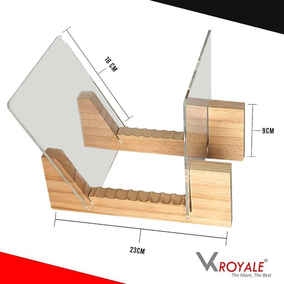 Vinyl Records Storage Holder Display Stand– Wood Stand - Picture 2 of 6